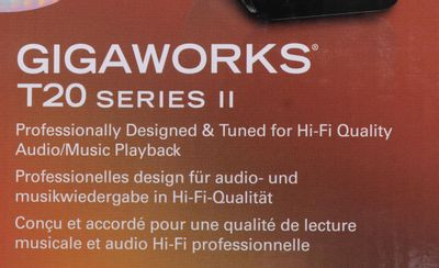 Колонки Creative GigaWorks T20 series II,  2.0,  черный [51mf1610aa000]