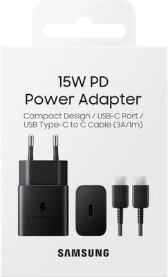 Сетевое зарядное устройство Samsung EP-T1510X,  USB type-C,  2A,  черный [ep-t1510xbegru]