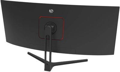 34" Монитор SunWind SM-34QV401,  3440x1440,  VA,  165Гц,  2хHDMI,  2хDP,  изогнутый, черный [sm34vg01]
