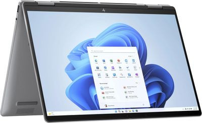 Ноутбук HP Envy x360 14-fa0003ci 14", трансформер,  IPS, AMD Ryzen 7 8840HS 3.3ГГц, 8-ядерный, 16ГБ LPDDR5, 1ТБ SSD,  AMD Radeon, Windows 11 Home, серебристый [a33fvea]