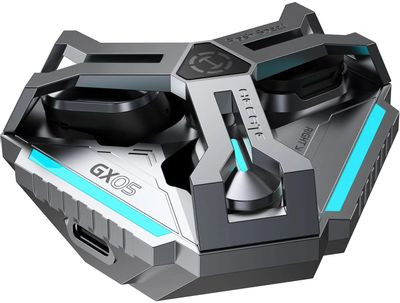 Гарнитура игровая Edifier GX05,  для компьютера/мобильных устройств, вкладыши,  Bluetooth, серый