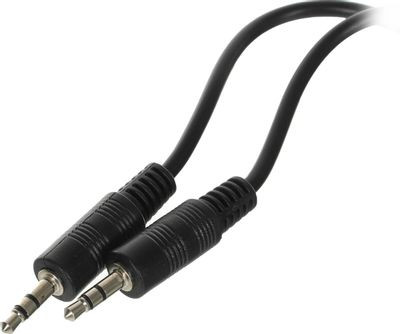 Кабель аудио NingBo Jack 3.5 (m)  -  Jack 3.5 (m) ,  1м, черный [jaac002-1]