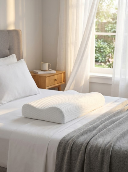 Ортопедическая подушка для сна с эффектом памяти Comfort Memory Pillow, 48х28х9 см