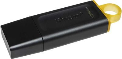 Флешка USB Kingston DataTraveler Exodia 128ГБ, USB3.2, черный и желтый [dtx/128gb]