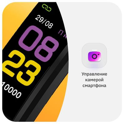Смарт-браслет SunWind SB25,  0.96",  черный / черный [sb25b]