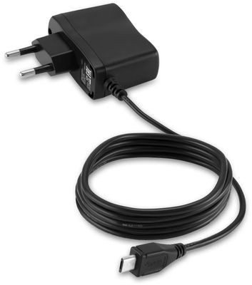 Сетевое зарядное устройство Buro XCJ-021-EM-1A,  microUSB,  5Вт,  1A,  черный