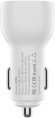 Автомобильное зарядное устройство PERO AC05,  USB-A + Type-C,  38Вт,  3A,  белый [aс05wh]