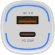 Автомобильное зарядное устройство PERO AC05,  USB-A + Type-C,  38Вт,  3A,  белый [aс05wh]