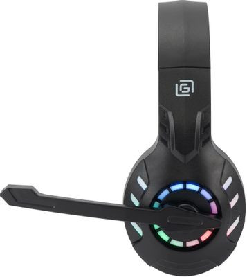 Гарнитура игровая Oklick HS-L420G,  для компьютера/мобильных устройств, накладные,  Bluetooth/3,5 мм, черный [1939799]