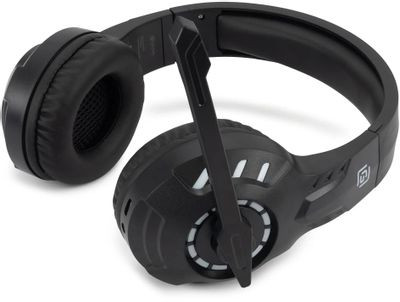 Гарнитура игровая Oklick HS-L420G,  для компьютера/мобильных устройств, накладные,  Bluetooth/3,5 мм, черный [1939799]