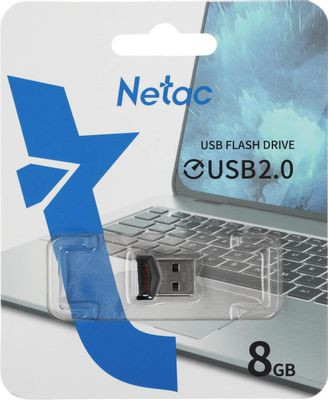 Флешка USB NETAC UM81 8ГБ, USB2.0, черный [nt03um81n-008g-20bk]