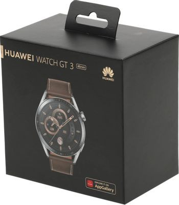 Смарт-часы Huawei Watch GT 3 46мм,  1.43",  коричневый/серебристый [55028463]