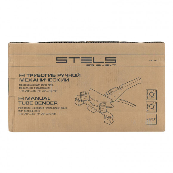 Трубогиб арбалетный, башмаки 1/4"-7/8", в пластиковом кейсе STELS