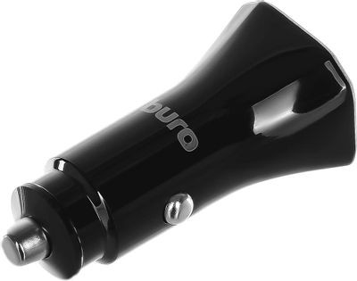 Автомобильное зарядное устройство Buro BUCM1,  2xUSB,  18Вт,  3A,  черный [bucm18p200bk]