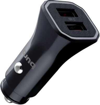 Автомобильное зарядное устройство Buro BUCM1,  2xUSB,  18Вт,  3A,  черный [bucm18p200bk]