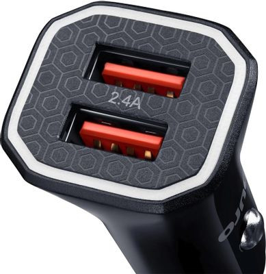 Автомобильное зарядное устройство Buro BUCM1,  2xUSB,  18Вт,  3A,  черный [bucm18p200bk]