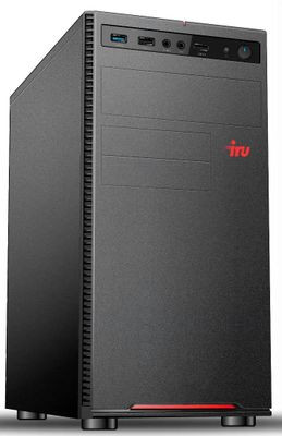 Компьютер iRU Home 310H5SE,  Intel Core i5 10400,  DDR4 16ГБ, 240ГБ(SSD),  Intel UHD Graphics 630,  Free DOS,  черный [1610468]