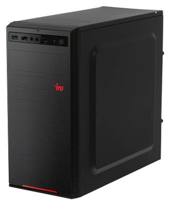Компьютер iRU Home 310H5SE,  Intel Core i5 11400,  DDR4 8ГБ, 1ТБ(SSD),  Intel UHD Graphics 730,  Free DOS,  черный [1862613]