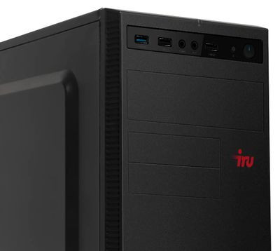 Компьютер iRU Home 310H5SE,  Intel Core i5 11400,  DDR4 8ГБ, 1ТБ(SSD),  Intel UHD Graphics 730,  Free DOS,  черный [1862613]
