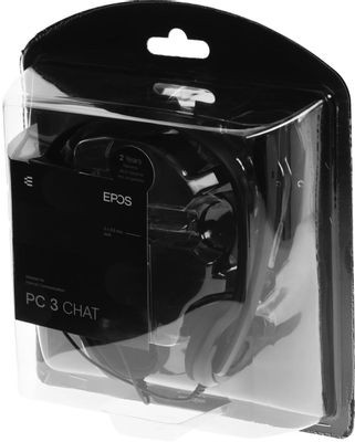 Гарнитура EPOS Sennheiser PC 3 Chat,  для контактных центров, накладные,  проводные, черный  [1000430]