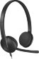Гарнитура Logitech H340,  для контактных центров, накладные,  проводные, черный  [981-000475]