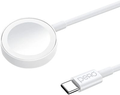 Беспроводное зарядное устройство PERO TC19,  USB type-C,  2.5Вт,  1A,  белый [tc19w]