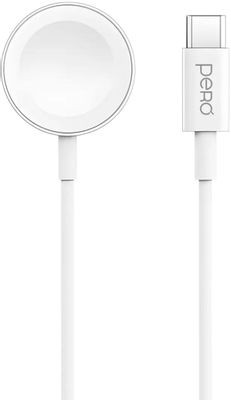 Беспроводное зарядное устройство PERO TC19,  USB type-C,  2.5Вт,  1A,  белый [tc19w]