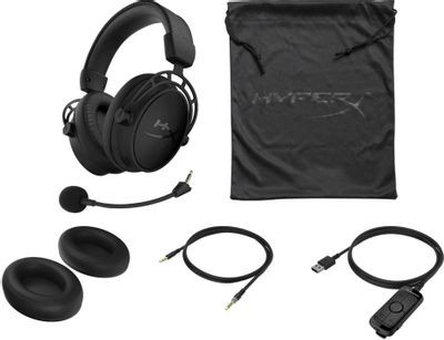 Гарнитура игровая HYPERX Cloud Alpha S Blackout (HX-HSCAS-BK),  для компьютера, мониторные,  проводные, черный  [4p5l2aa]