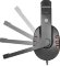Гарнитура игровая Defender Warhead G-160,  для компьютера и игровых консолей, накладные,  проводные, черный  / красный [64113]