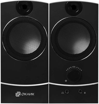 Колонки Oklick OK-118,  2.0,  черный [315690]