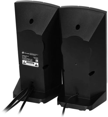 Колонки Oklick OK-118,  2.0,  черный [315690]