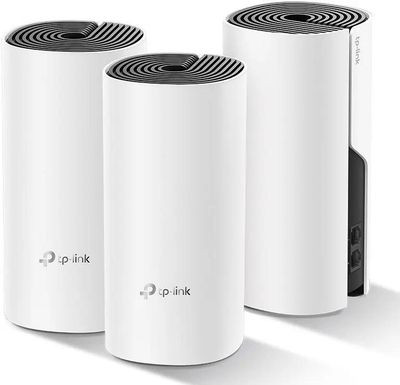 Бесшовный Mesh роутер TP-LINK Deco M4,  AC1200,  белый,  3 шт. в комплекте [deco m4(3-pack)]