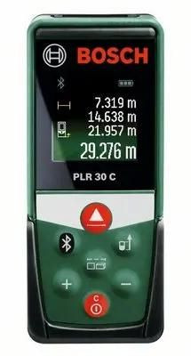Лазерный дальномер Bosch PLR 30 C, 2 класс лазера, 635нм, луч красный [0603672120]