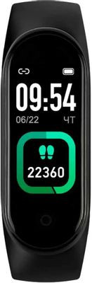 Смарт-браслет GEOZON Heart Rate,  0.96",  черный / черный [g-sm09blk](Б/У)