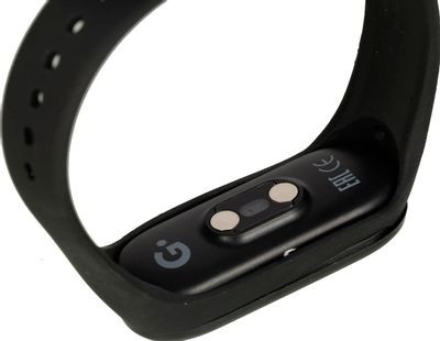 Смарт-браслет GEOZON Heart Rate,  0.96",  черный / черный [g-sm09blk](Б/У)