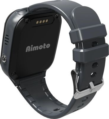 Смарт-часы Кнопка Жизни Aimoto Omega 4G,  42мм,  1.44",  черный/черный [9250101]