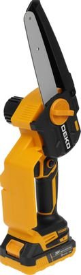 Цепная пила DEKO DKCHS 20-6,  аккумуляторная,  20В,  2Ач,  с двумя аккумуляторами [063-4481]