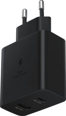 Сетевое зарядное устройство Samsung EP-TA220NBEGEU, USB-C + USB-A, 3A, черный Сетевое зарядное устройство Samsung EP-TA220NBEGEU, USB-C + USB-A, 3A, черный