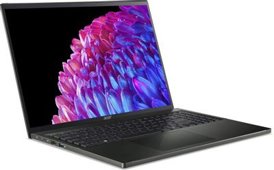 Ноутбук Acer Swift Edge 16 SFE16-44-R2RD 16", OLED, AMD Ryzen 7 8840U 3.3ГГц, 8-ядерный, 16ГБ LPDDR5, 1ТБ SSD,  AMD Radeon  780M, Windows 11 Home, черный [nx.ktdcd.002]