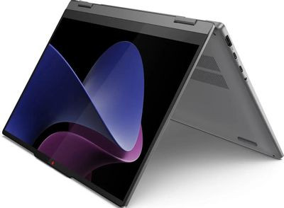 Ноутбук Lenovo IdeaPad 5 14IRU9 14", 2024, трансформер,  OLED, Intel Core 7 150U 1.8ГГц, 10-ядерный, 16ГБ LPDDR5x, 1ТБ SSD,  Intel Graphics, без операционной системы, серый [83dt0076rk]