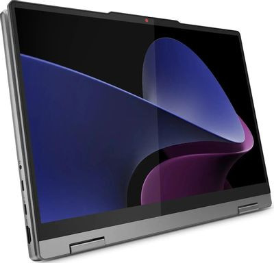 Ноутбук Lenovo IdeaPad 5 14IRU9 14", 2024, трансформер,  OLED, Intel Core 7 150U 1.8ГГц, 10-ядерный, 16ГБ LPDDR5x, 1ТБ SSD,  Intel Graphics, без операционной системы, серый [83dt0076rk]
