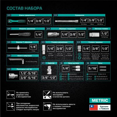 Набор инструментов STELS 14114,  151 предмет