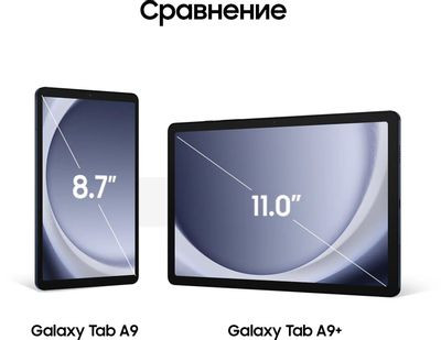 8.7" Планшет Samsung Galaxy Tab A9 SM-X115 4/64 GB G99 4G, 1340 x 800, Android 13, темно-синий [sm-x115ndbacau]