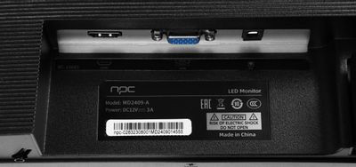 23.8" Монитор NPC MD2409-A,  1920x1080,  IPS,  75Гц,  1хHDMI,  черный