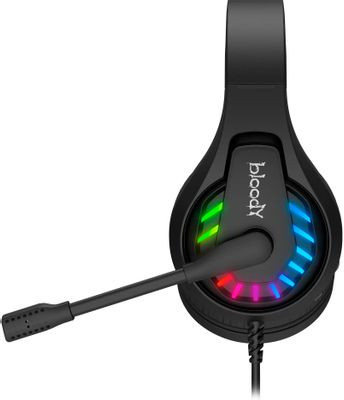 Гарнитура игровая A4TECH Bloody G230,  для компьютера, накладные,  проводные, черный