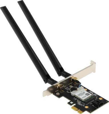 Wi-Fi + Bluetooth адаптер ASUS PCE-AXE5400 PCI Express x1 Wi-Fi + Bluetooth адаптер ASUS PCE-AXE5400 PCI Express x1
