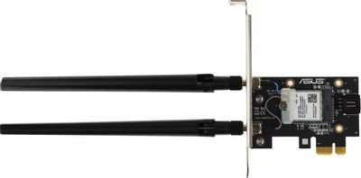 Wi-Fi + Bluetooth адаптер ASUS PCE-AXE5400 PCI Express x1 Wi-Fi + Bluetooth адаптер ASUS PCE-AXE5400 PCI Express x1