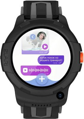Смарт-часы ELARI KidPhone 4G Wink,  1.3",  черный/черный [kidphone 4g wink black]
