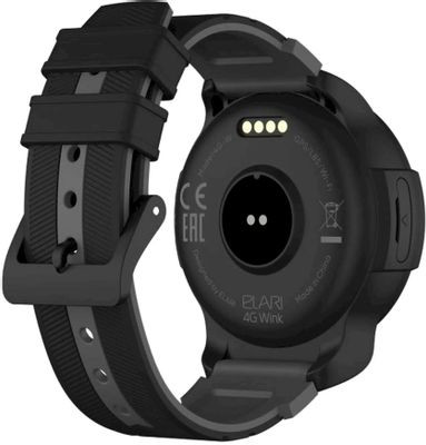 Смарт-часы ELARI KidPhone 4G Wink,  1.3",  черный/черный [kidphone 4g wink black]