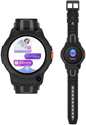 Смарт-часы ELARI KidPhone 4G Wink,  1.3",  черный/черный [kidphone 4g wink black]